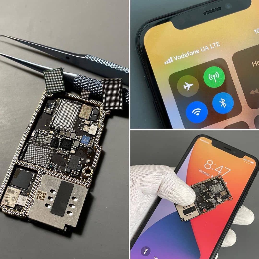 Сервисный ремонт iphone производит точные настройки работы айфона на уровне работы микросхем